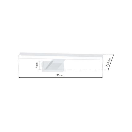 LED vannas istabas sienas gaismeklis SHINE 1xLED/7W/230V IP44