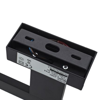 LED vannas istabas sienas gaismeklis SHINE LED/11W/230V 42 cm IP44 melns