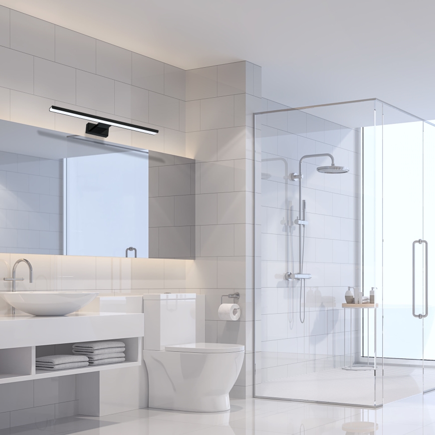 LED vannas istabas sienas gaismeklis SHINE LED/13,8W/230V 60 cm IP44 melns