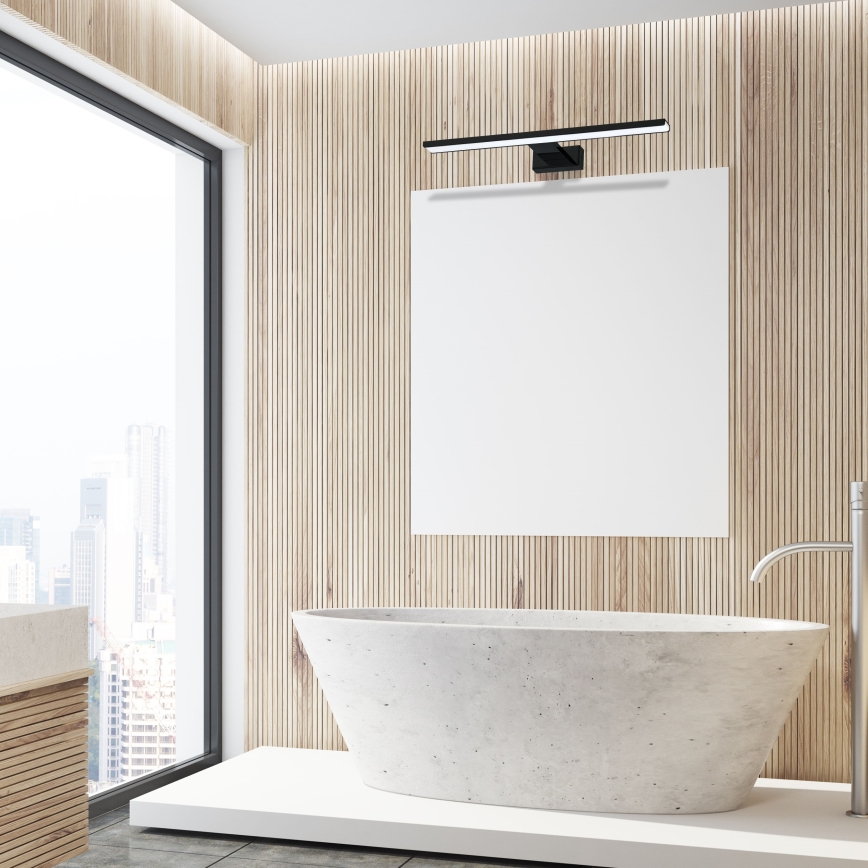 LED vannas istabas sienas gaismeklis SHINE LED/13,8W/230V 60 cm IP44 melns