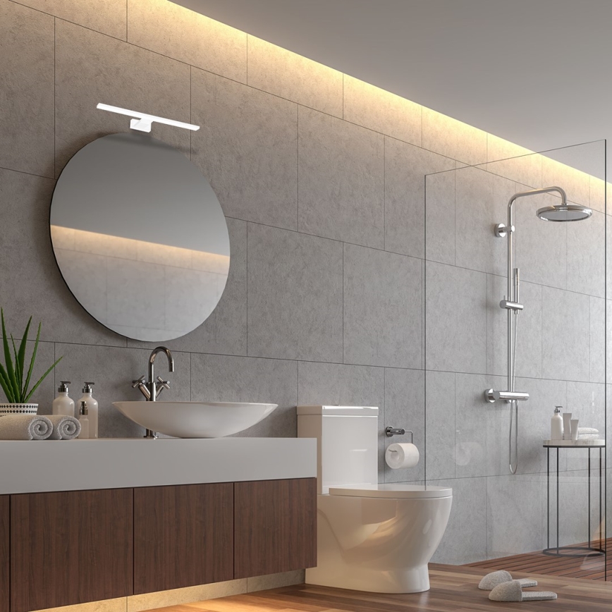 LED vannas istabas sienas gaismeklis SHINE LED/7W/230V 30 cm IP44 balts