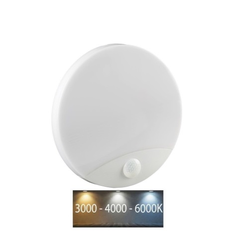 LED Vannas istabas sienas lampa ar sensoru LED/15W/230V 3000/4000/6000K IP44 balta