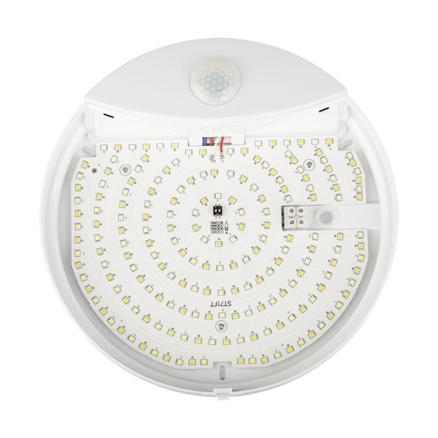 LED Vannas istabas sienas lampa ar sensoru SAMSUNG CHIP LED/15W/230V 3000/4000/6000K IP44 balta