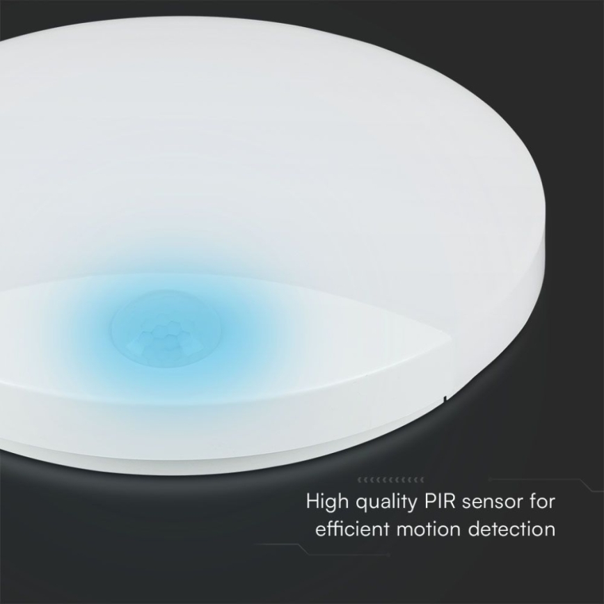 LED Vannas istabas sienas lampa ar sensoru SAMSUNG CHIP LED/15W/230V 3000/4000/6000K IP44 balta