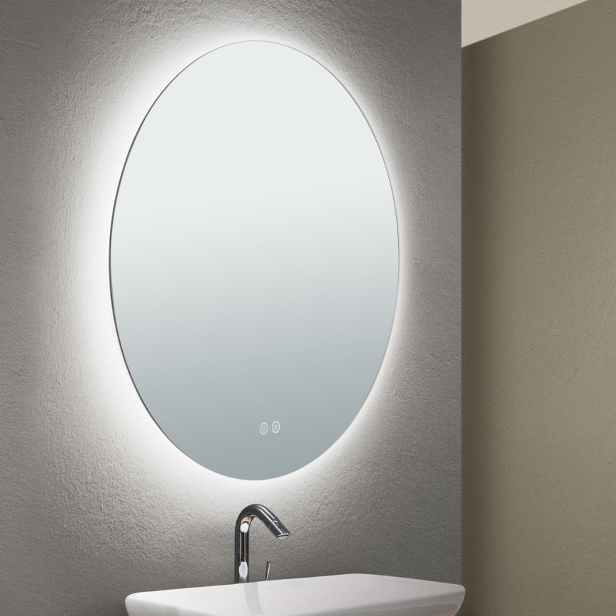 LED Vannas istabas sienas spogulis ar fona apgaismojumu FOCUS LED/25W/230V 3000/4200/6000K d. 60 cm IP44