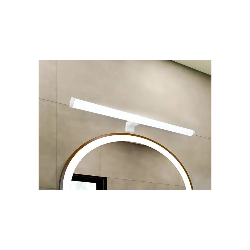 LED vannas istabas spoguļa apgaismojums, 12 W, 230 V, 59,5 cm, IP44, balts