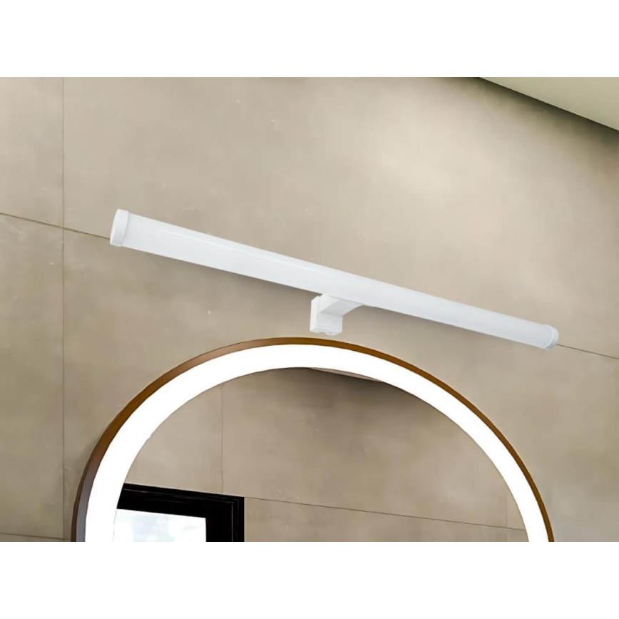 LED vannas istabas spoguļa apgaismojums, 12 W, 230 V, 59,5 cm, IP44, balts