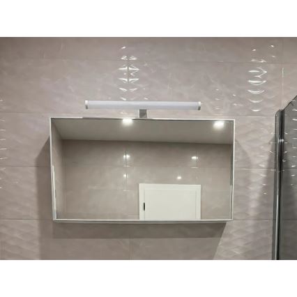 LED vannas istabas spoguļa apgaismojums, 12 W, 230 V, 59,5 cm, IP44, balts