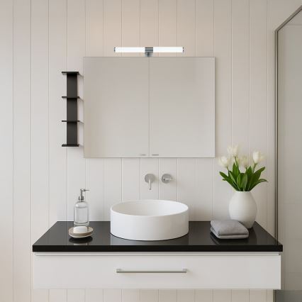 LED vannas istabas spoguļa apgaismojums 2 in 1 APA LED/6W/230V 40 cm IP44 spīdīgs hroms