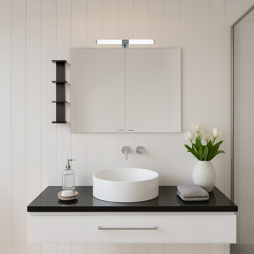 LED vannas istabas spoguļa apgaismojums 2 in 1 APA LED/6W/230V 40 cm IP44 spīdīgs hroms