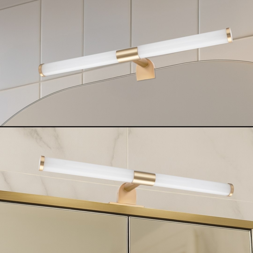 LED vannas istabas spoguļa apgaismojums 2in1 APA LED/6W/230V 40 cm IP44 zelta