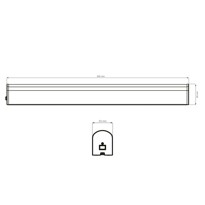 LED Vannas istabas spoguļa apgaismojums ALEX LED/15W/230V 4000K 60 cm IP44 spīdīgi hromēts