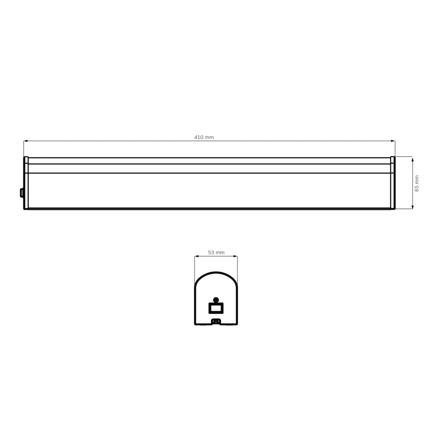 LED Vannas istabas spoguļa apgaismojums ALEX LED/8W/230V 4000K 41 cm IP44 spīdīgi hromēts