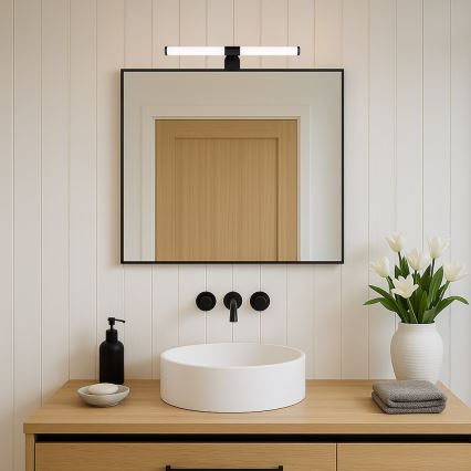 LED vannas istabas spoguļa apgaismojums APA LED/6W/230V 40 cm IP44 melns