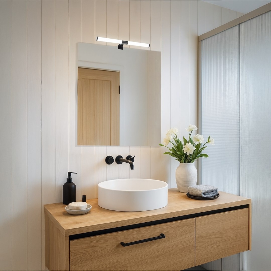 LED vannas istabas spoguļa apgaismojums APA LED/6W/230V 40 cm IP44 melns