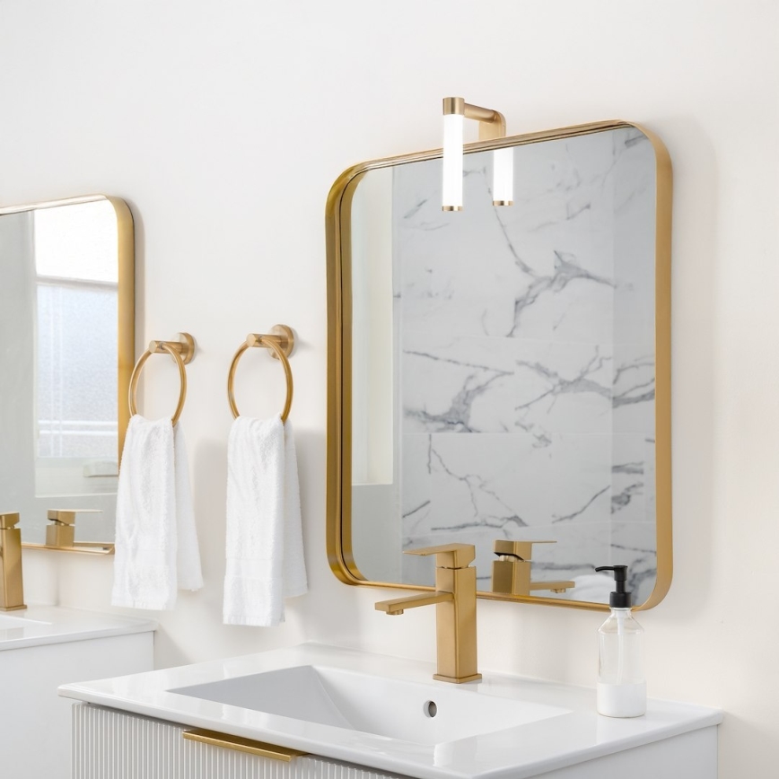 LED vannas istabas spoguļa apgaismojums APA MINI LED/4W/230V IP44, zelta krāsā