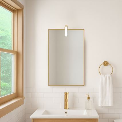 LED vannas istabas spoguļa apgaismojums APA MINI LED/4W/230V IP44, zelta krāsā