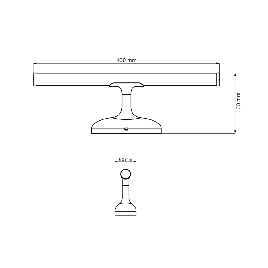 LED Vannas istabas spoguļa apgaismojums ARMONA LED/6W/230V 4000K 40 cm IP44 spīdīgi hromēts