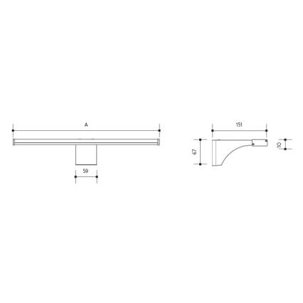 LED Vannas istabas spoguļa apgaismojums ELESAR LED/8W/230V IP44 4000K