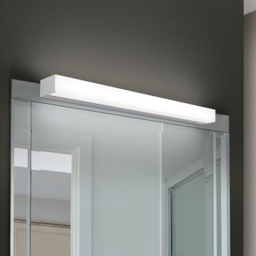LED Vannas istabas spoguļa apgaismojums HORIZON LED/12W/230V 3000/4000K 60 cm IP44 sudraba