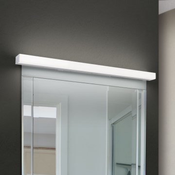 LED Vannas istabas spoguļa apgaismojums HORIZON LED/18W/230V 3000/4000K 90 cm IP44 sudraba