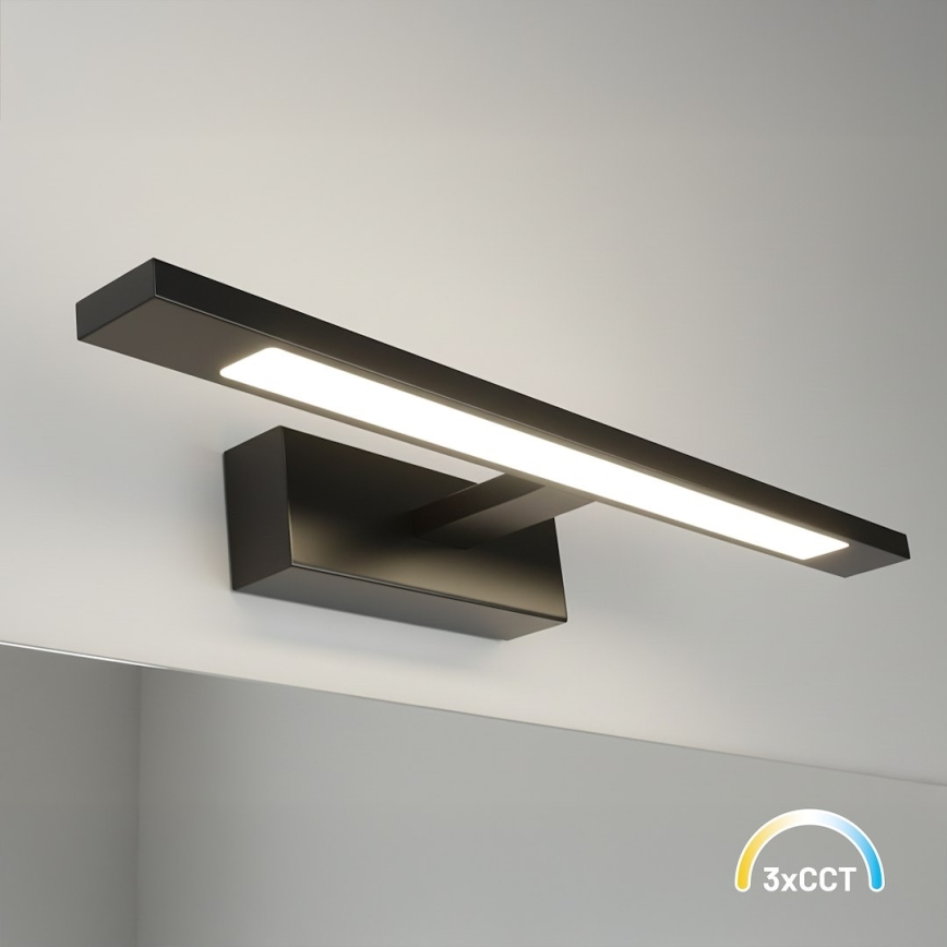 LED vannas istabas spoguļa apgaismojums KLIMT LED/8W/230V 3000/4000/6000K 40 cm IP44 melns