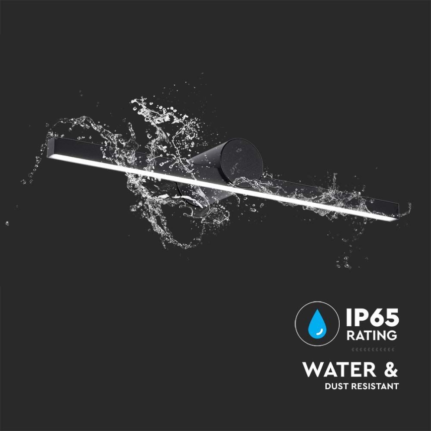 LED vannas istabas spoguļa apgaismojums LED/10W/230V 3000K IP65 melns