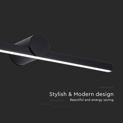 LED vannas istabas spoguļa apgaismojums LED/10W/230V 3000K IP65 melns