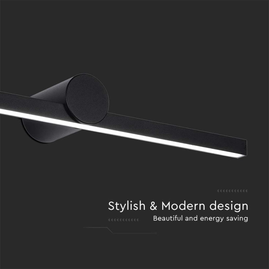 LED vannas istabas spoguļa apgaismojums LED/10W/230V 3000K IP65 melns