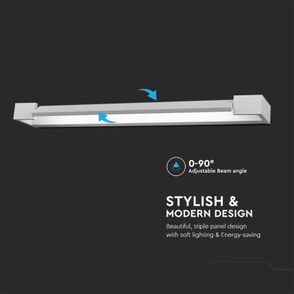 LED Vannas istabas spoguļa apgaismojums LED/16W/230V 3000K IP44 60 cm balta