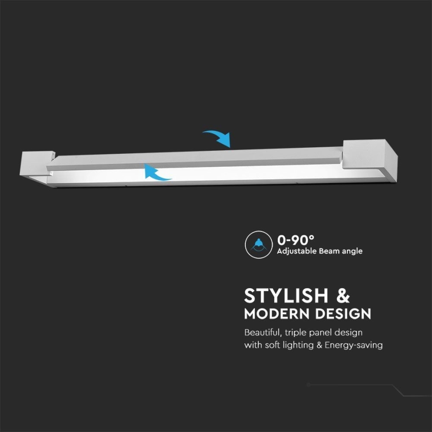 LED Vannas istabas spoguļa apgaismojums LED/16W/230V 3000K IP44 60 cm balta