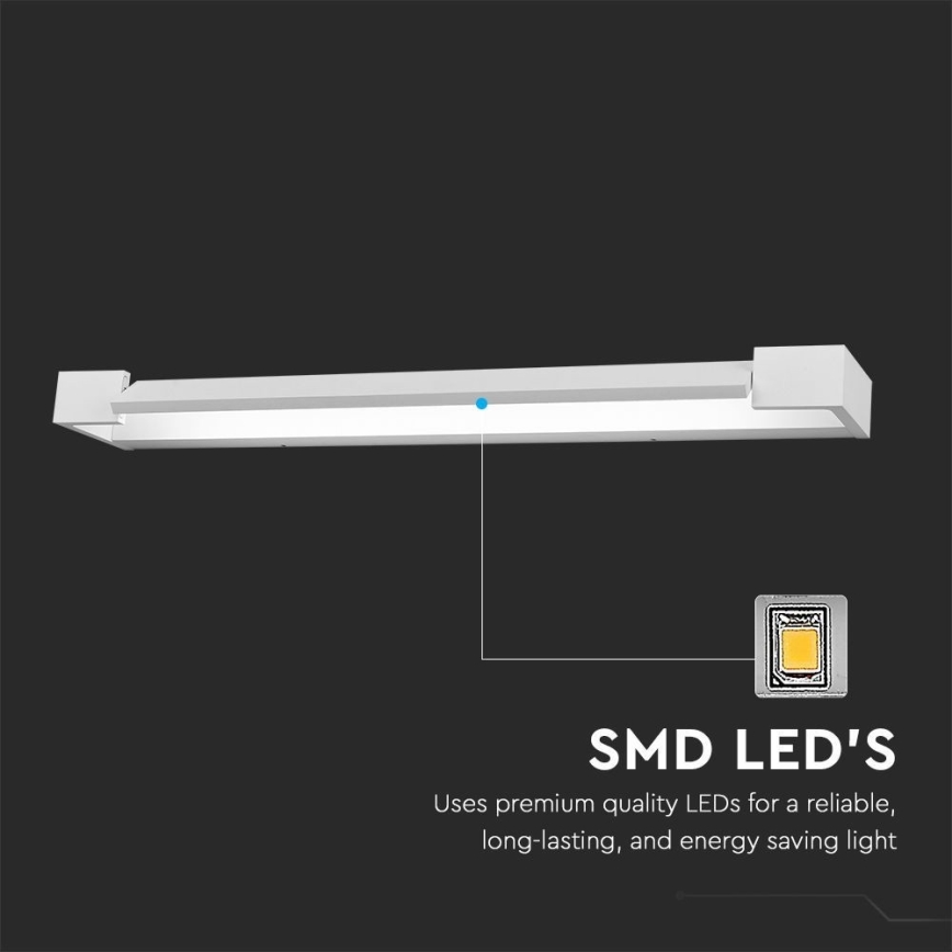 LED Vannas istabas spoguļa apgaismojums LED/16W/230V 3000K IP44 60 cm balta