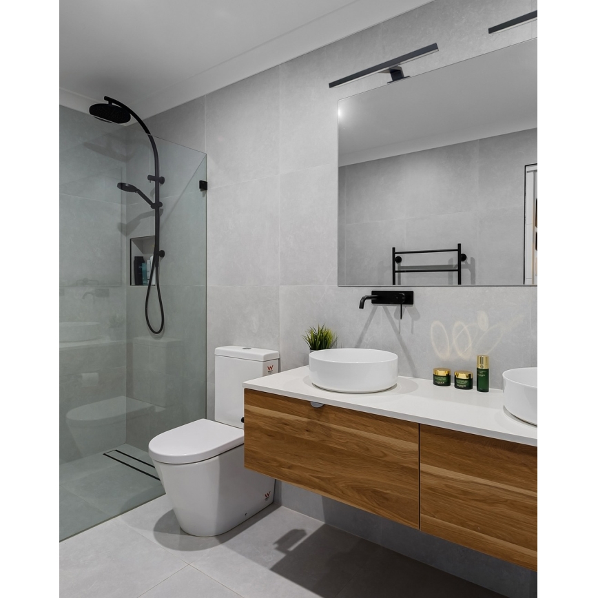LED Vannas istabas spoguļa apgaismojums LED/5W/230V 4000K 30 cm IP44 melna