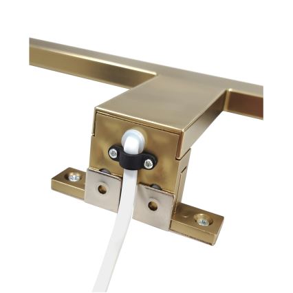 LED Vannas istabas spoguļa apgaismojums LED/8W/230V 4000K 50 cm IP44 matēts zelts