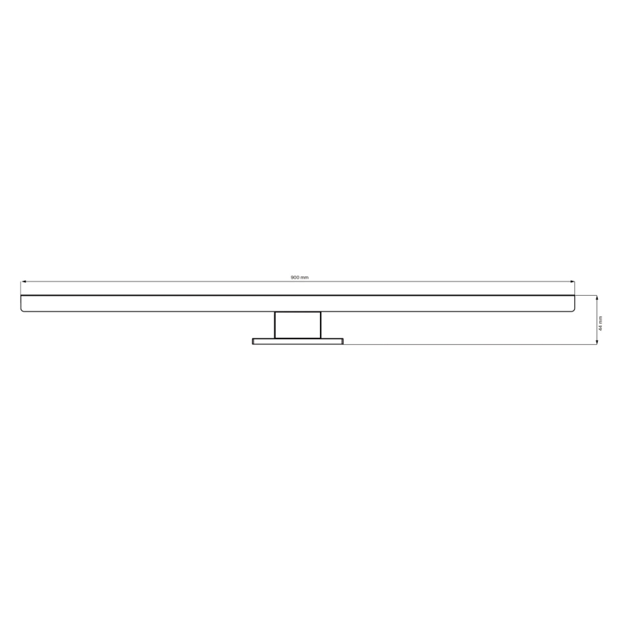 LED Vannas istabas spoguļa apgaismojums SAMOS LED/15W/230V 4000K 90 cm IP44 melna