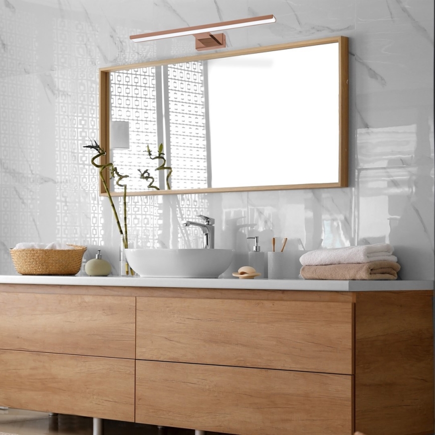 LED vannas istabas spoguļa apgaismojums SHINE, 13,8W/230V, 60 cm, IP44, rožu zelts