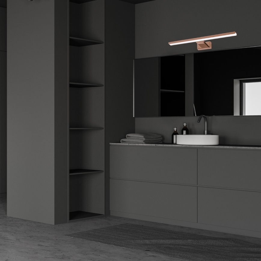 LED vannas istabas spoguļa apgaismojums SHINE, 13,8W/230V, 60 cm, IP44, rožu zelts