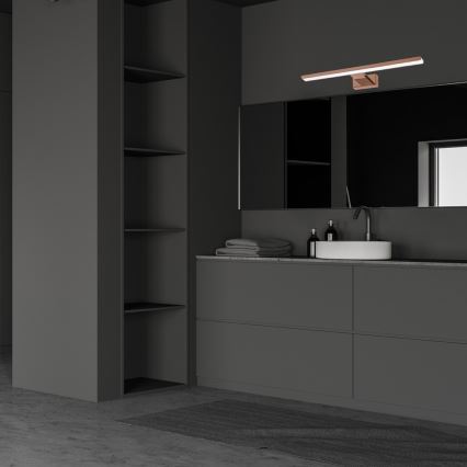 LED Vannas istabas spoguļa apgaismojums SHINE LED/13,8W/230V IP44 Rozā zelta