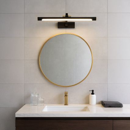 LED vannas istabas spoguļa apgaismojums VINCI LED/15W/230V 60 cm IP44 melns