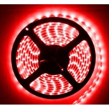 LED vannas istabas ūdensizturīga josla 5m IP65 sarkana