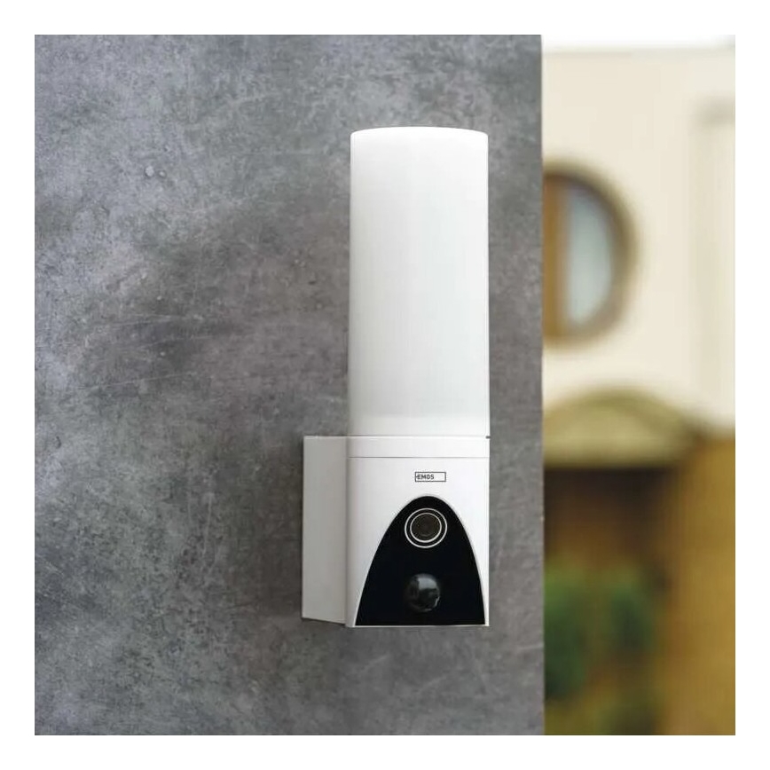 LED Viedā āra kamera ar lampu GoSmart LED/12W/230V IP65 Wi-Fi Tuya balta