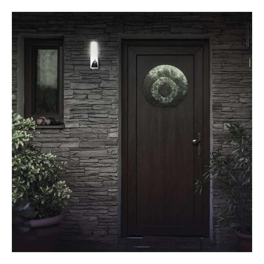 LED Viedā āra kamera ar lampu GoSmart LED/12W/230V IP65 Wi-Fi Tuya balta