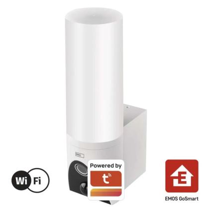 LED Viedā āra kamera ar lampu GoSmart LED/12W/230V IP65 Wi-Fi Tuya balta