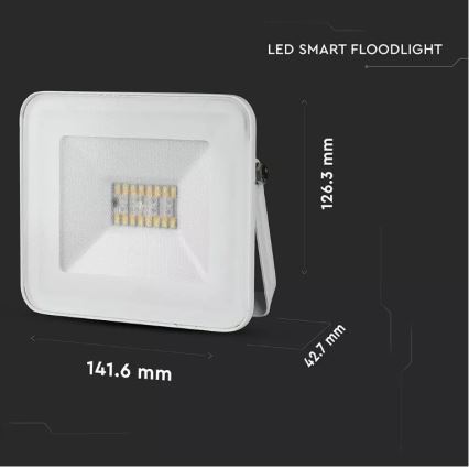 Viedais aptumšojams RGB prožektors LED/20W/230V IP65 balts