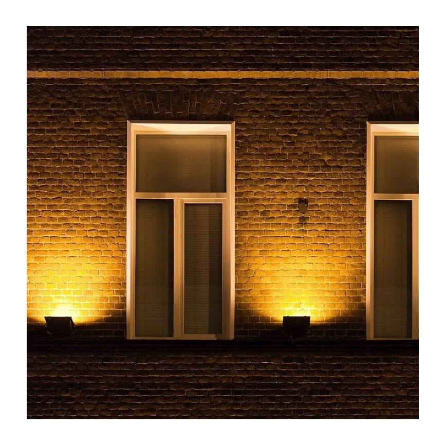 LED Viedais aptumšojams RGB prožektors LED/20W/230V IP65 melns