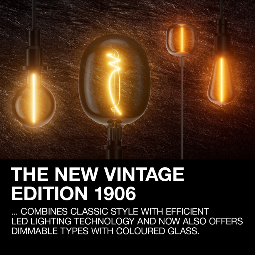 LED VINTAGE filamenta spuldze E14/1,5W/230V 2400K - Osram