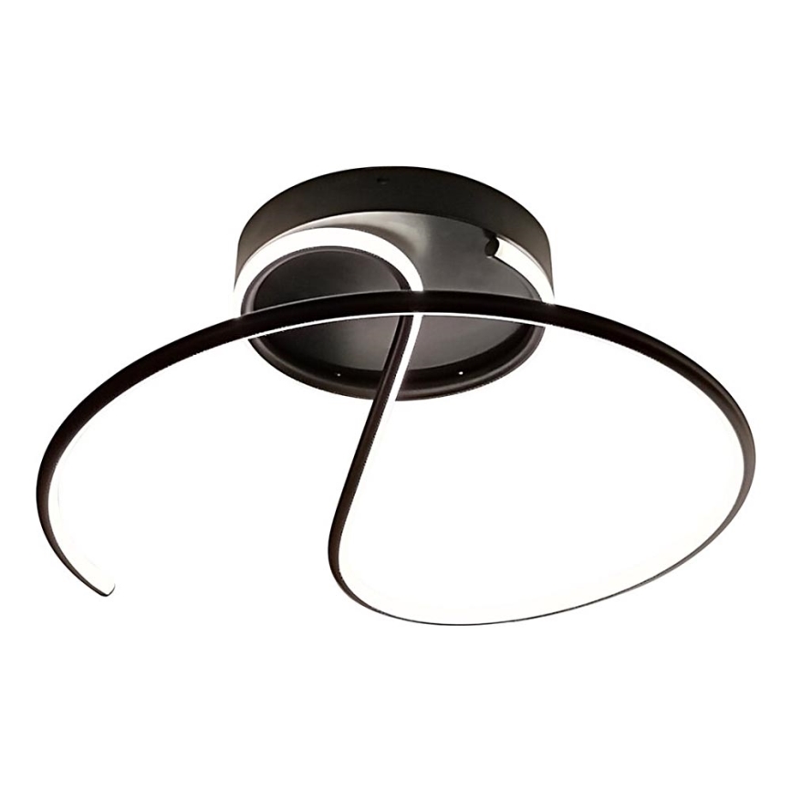LED Virsapmetuma lustra DELTA LED/30W/230V melna