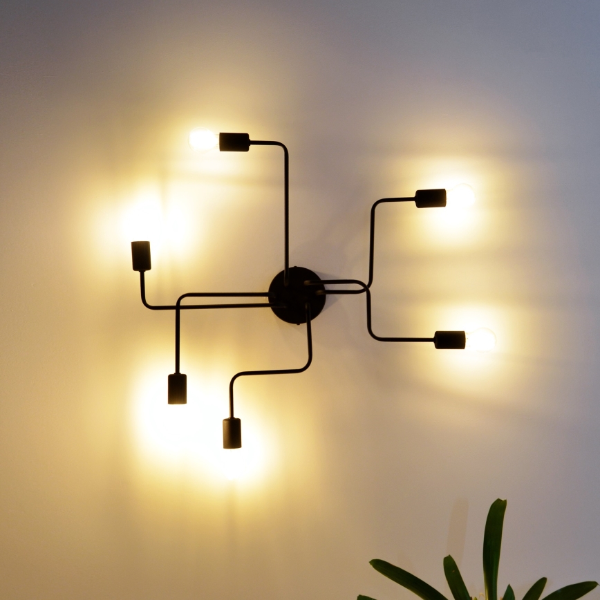 LED Virsapmetuma lustra TUBE 6xE27/15W/230V