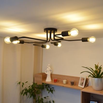 LED Virsapmetuma lustra TUBE 6xE27/15W/230V