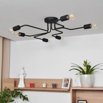 LED Virsapmetuma lustra TUBE 6xE27/15W/230V